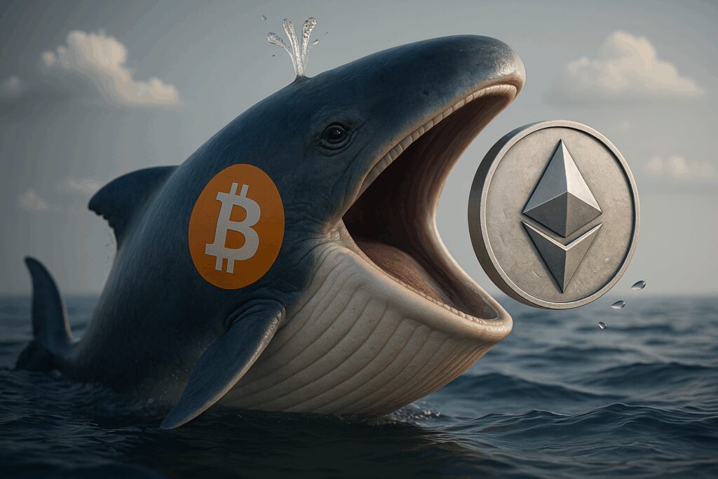 Bitcoin whale dumps 4,000 BTC and stacks over 837,000 ETH total