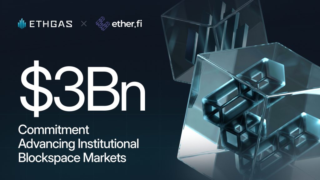 ETHGas And Ether.fi Strike Bn Deal To Advance Institutional Blockspace Markets