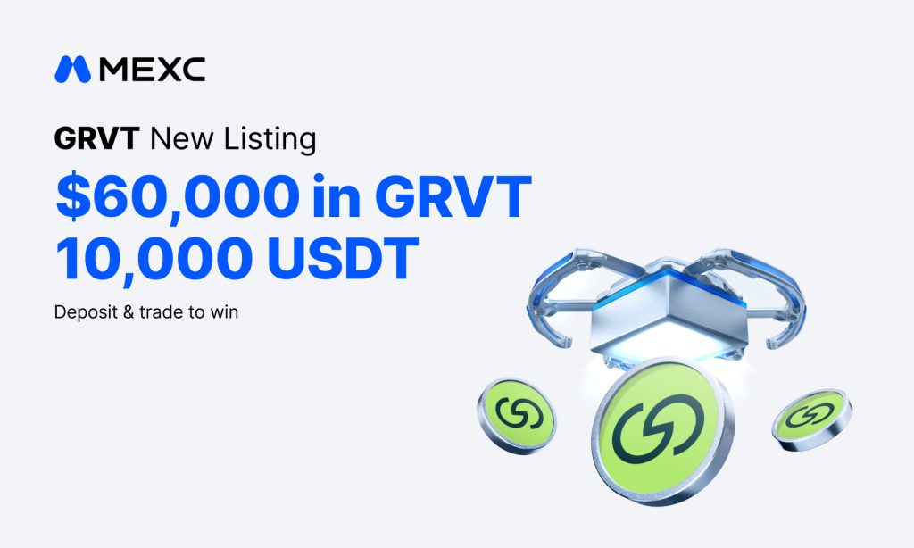 MEXC Lists Grvt (GRVT) with ,000 Worth of GRVT and 10,000 USDT in Airdrop+ Rewards