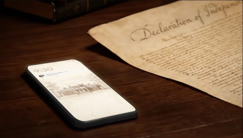New Google commercial imagines a Declaration of Independence written with help from AI New Google commercial imagines a Declaration of Independence written with help from AI